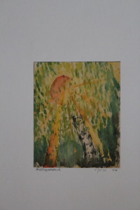 Aquarell, "Frühlingseindruck", 1978, 9,2 x 11,2