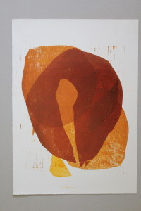 Holzschnitt, "Formen", 1987, 53,5 x 38