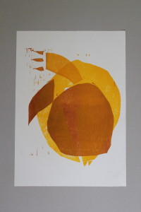 Holzschnitt, "Formen", 1987, 53,5 x 38