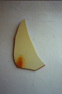 WVZ 10-3-86, Acryl auf Spanplatte, "Tigermond", 1986, 23 x 50