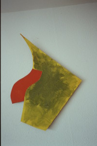 WVZ 18-3-93, Acryl auf Wellpappe, "seltsamer Fisch", 1993, 57 x 81