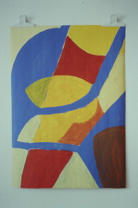 - Malerei, Acryl auf Papier, - , 1993, 61 x 83