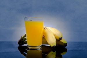 Orangensaft, Bananen