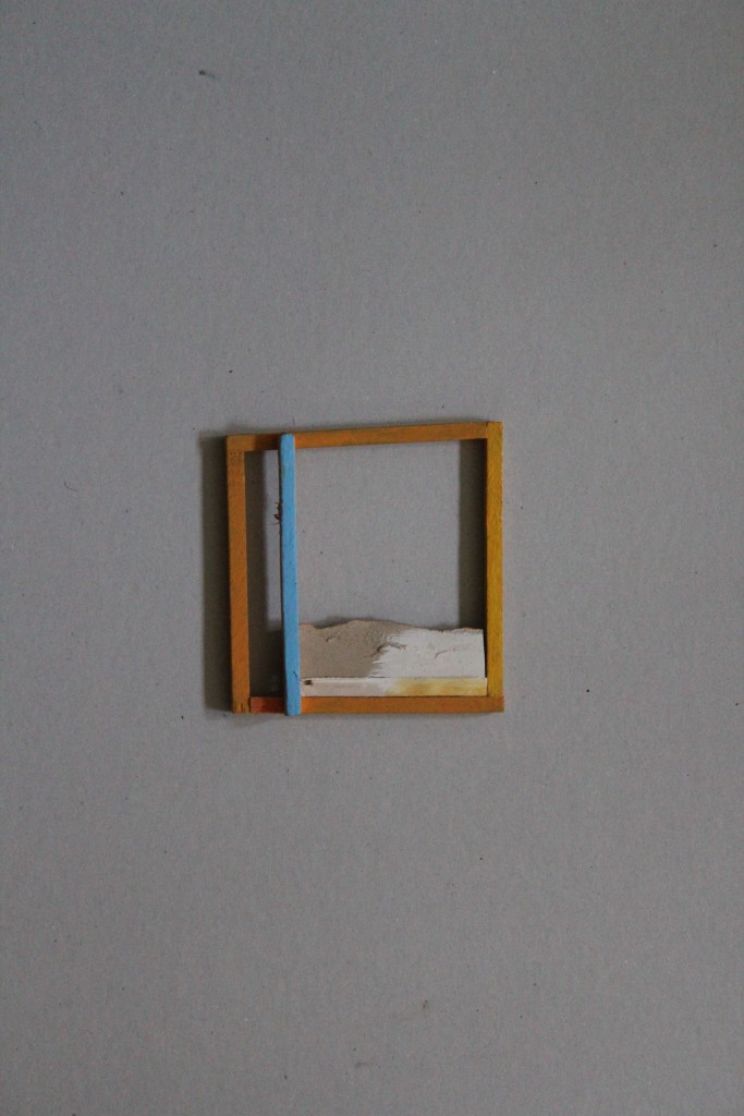II., Holz/Karton/Dispersion (Objekt), 1984, 14 x 14,5